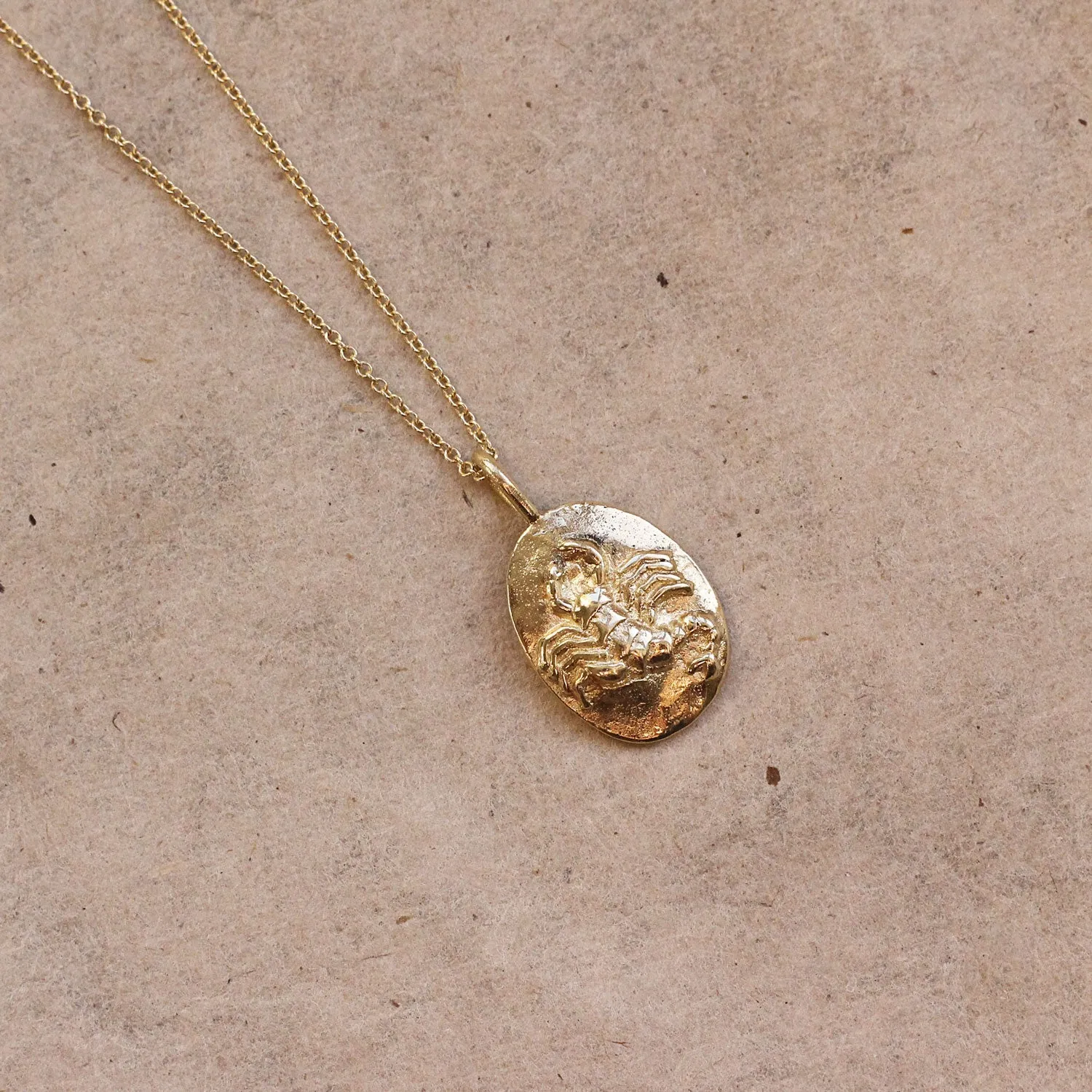 9ct Gold Personalised Scorpio Necklace - Image 3