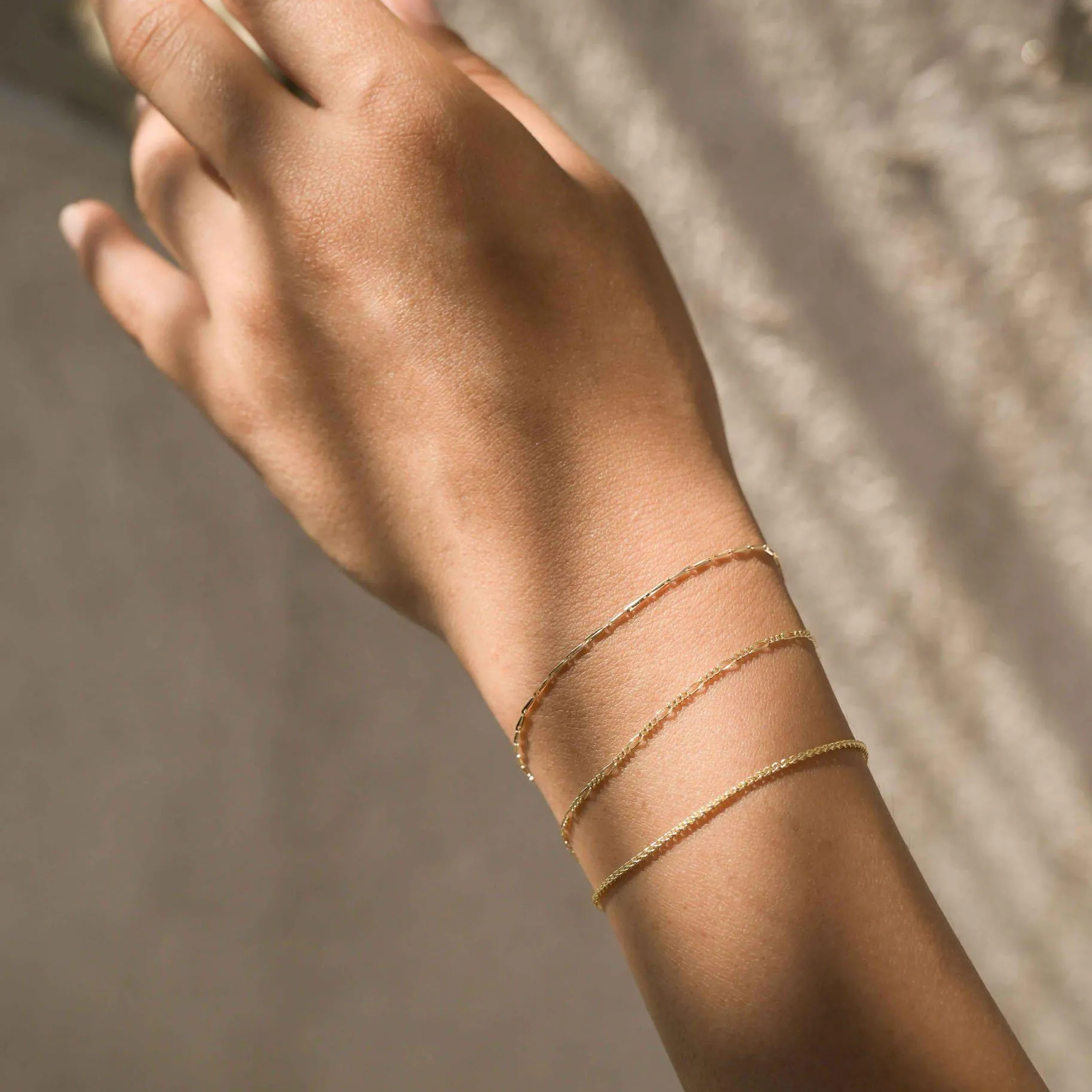 9ct Gold Hayseed Chain Bracelet - Image 7