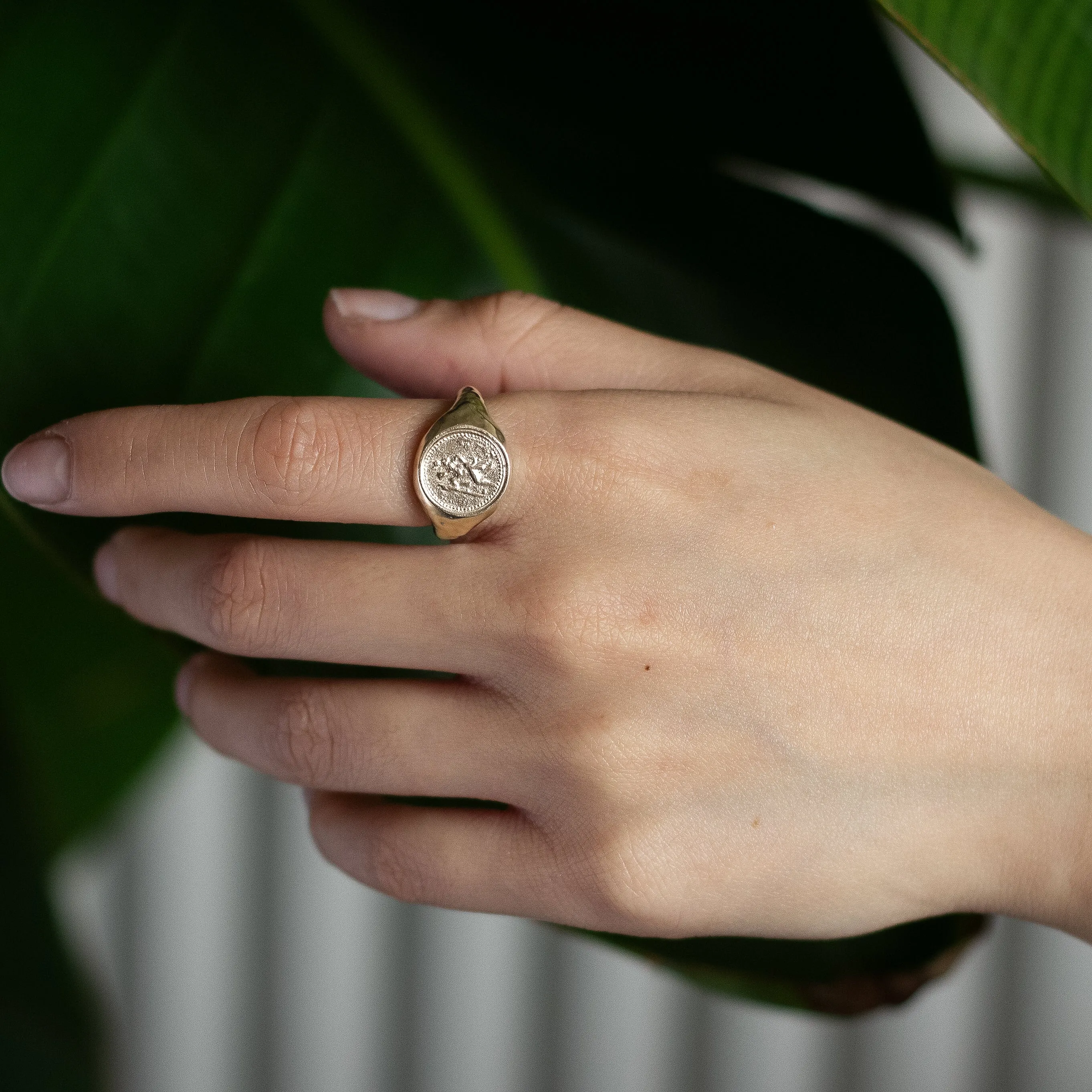 9ct Gold Saint Christopher Signet Ring - Image 3