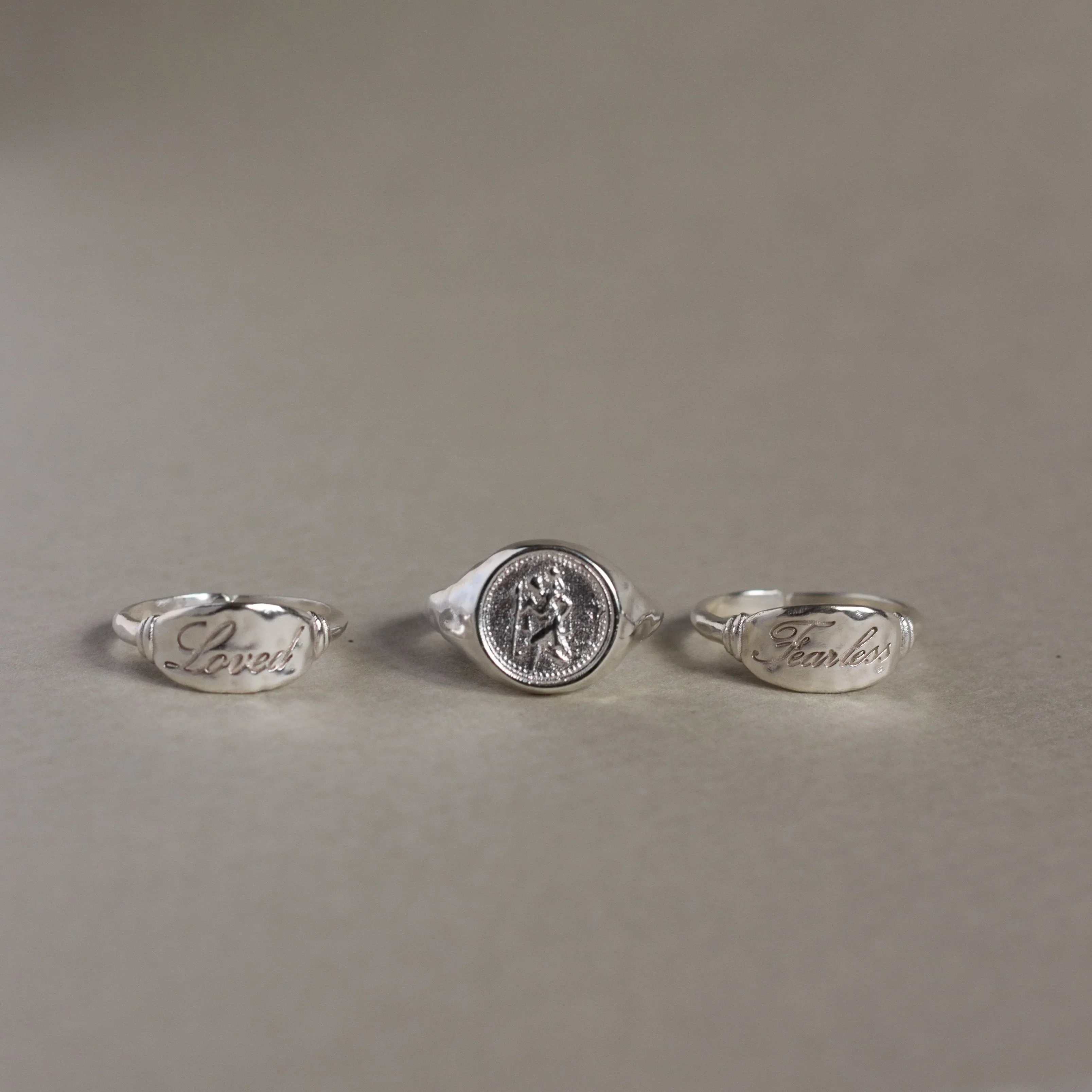 Silver Saint Christopher Signet Ring - Image 8