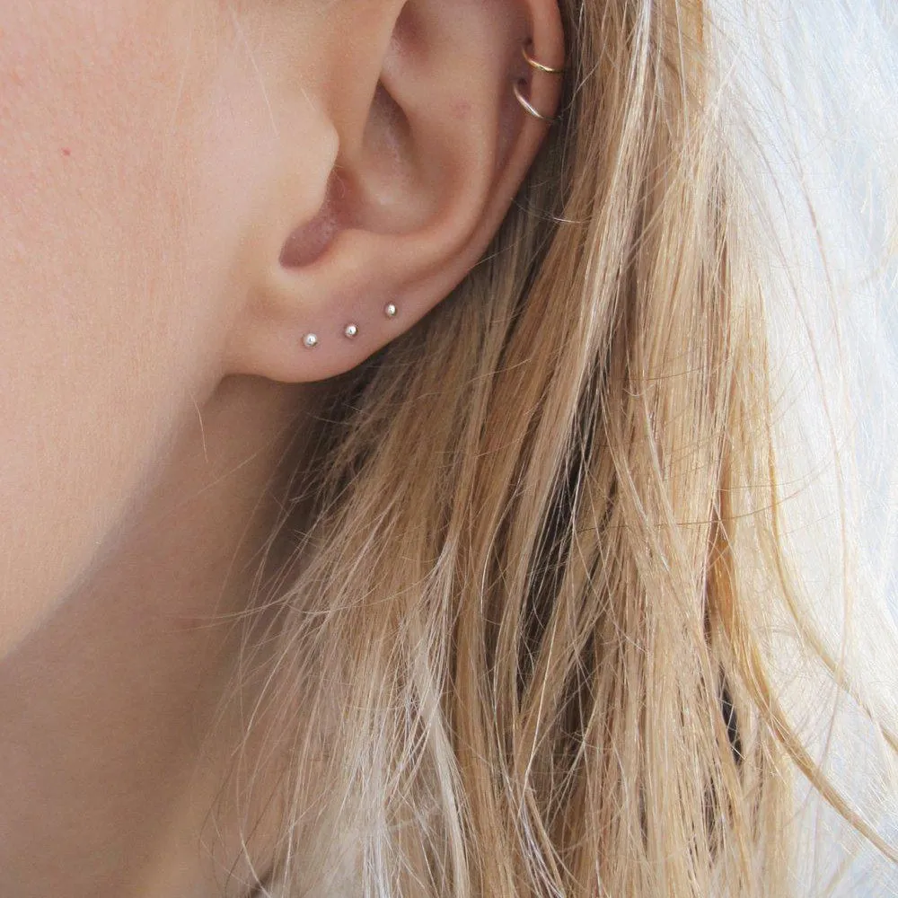 Silver Tiny Studs - Image 4